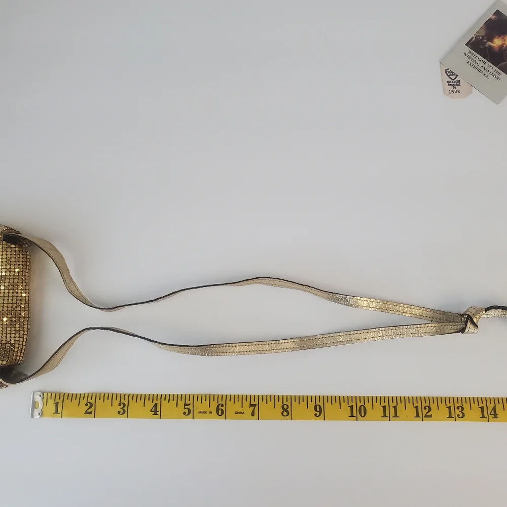 Whiting and Davis Gold Mesh Night Bag, Like New, Vintage - Picture 15 of 16